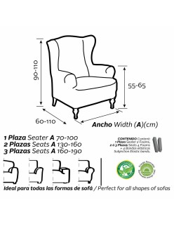 Funda para sillón orejero Sofaskins NIAGARA