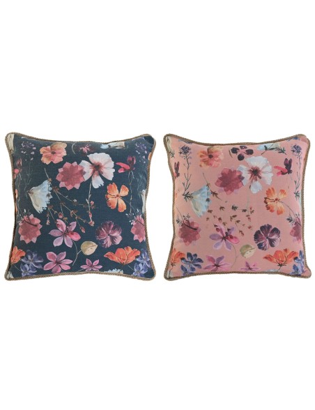 Cojín Home ESPRIT Romántico 45 x 5 x 45 cm (2 Unidades)