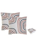 Ensemble de coussins Home ESPRIT Arc-en-ciel 45 x 5 x 45 cm (2 Unités)