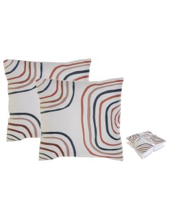 Set de cojines Home ESPRIT Arcoíris 45 x 5 x 45 cm (2 Unidades)
