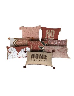Coussin Home ESPRIT Blanc Terre cuite Boho 50 x 5 x 30 cm