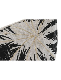Cojín Home ESPRIT Negro Boho Palmera 45 x 5 x 45 cm
