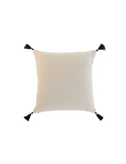Cojín Home ESPRIT Negro Boho Palmera 45 x 5 x 45 cm