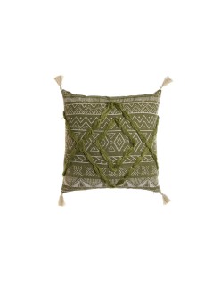 Cojín Home ESPRIT Verde Boho 45 x 5 x 45 cm