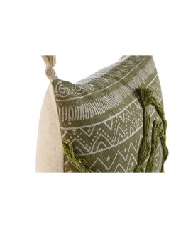 Cojín Home ESPRIT Verde Boho 45 x 5 x 45 cm