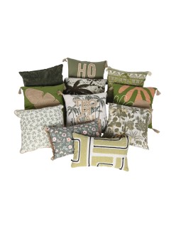 Cojín Home ESPRIT Verde Boho 45 x 5 x 45 cm