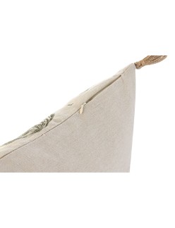 Cojín Home ESPRIT Beige Natural Tropical Boho 45 x 5 x 45 cm