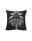 Coussin Home ESPRIT Blanc Noir Palmier 42 x 15 x 42 cm