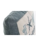Cojín Home ESPRIT Azul Beige Plateado Mediterráneo 45 x 15 x 45 cm
