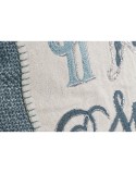 Cojín Home ESPRIT Azul Beige Plateado Mediterráneo 45 x 15 x 45 cm