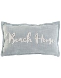 Cojín Home ESPRIT Beach Blanco Azul cielo Mediterráneo 60 x 10 x 35 cm