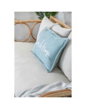 Cojín Home ESPRIT Beach Blanco Azul cielo Mediterráneo 60 x 10 x 35 cm