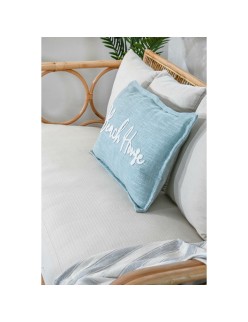 Cushion Home ESPRIT Beach White Sky blue Mediterranean 60 x 10 x 35 cm