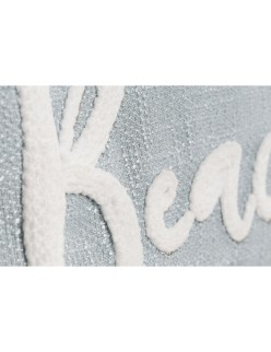 Cuscino Home ESPRIT Beach Bianco Blu cielo Mediterraneo 60 x 10 x 35 cm