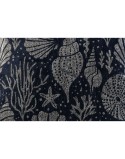 Cushion Home ESPRIT Silver Navy Blue Mediterranean 45 x 15 x 45 cm