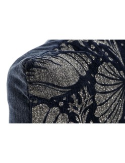 Cushion Home ESPRIT Silver Navy Blue Mediterranean 45 x 15 x 45 cm