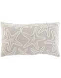Cojín Home ESPRIT Blanco Beige Mediterráneo Estrella de mar 60 x 10 x 35 cm