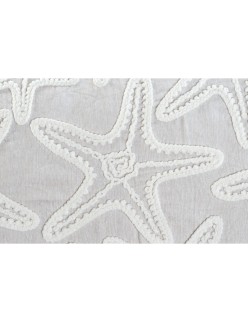 Cojín Home ESPRIT Blanco Beige Mediterráneo Estrella de mar 60 x 10 x 35 cm