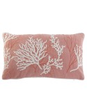 Cojín Home ESPRIT Blanco Coral Mediterráneo 60 x 10 x 35 cm