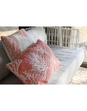 Cojín Home ESPRIT Blanco Coral Mediterráneo 60 x 10 x 35 cm