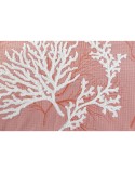 Cojín Home ESPRIT Blanco Coral Mediterráneo 60 x 10 x 35 cm