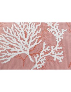 Cojín Home ESPRIT Blanco Coral Mediterráneo 60 x 10 x 35 cm