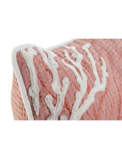 Cojín Home ESPRIT Blanco Coral Mediterráneo 60 x 10 x 35 cm