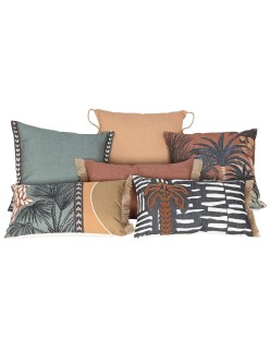 Cojín Home ESPRIT Tropical Palmera 50 x 15 x 30 cm