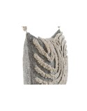Cuscino Home ESPRIT Bianco Grigio Nappe Boho 45 x 15 x 45 cm