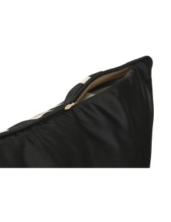 Cojín Home ESPRIT Negro Dorado 45 x 15 x 45 cm