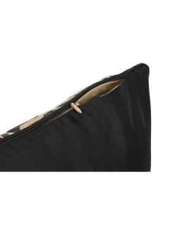 Cojín Home ESPRIT Negro Dorado 45 x 15 x 45 cm