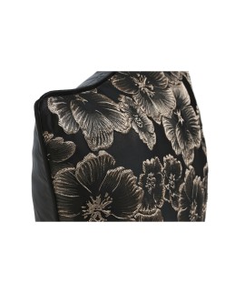 Cojín Home ESPRIT Negro Dorado 45 x 15 x 45 cm