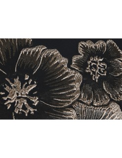 Cojín Home ESPRIT Negro Dorado 45 x 15 x 45 cm