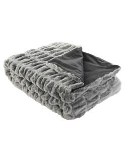 Blanket Home ESPRIT Grey 130 x 170 x 2 cm