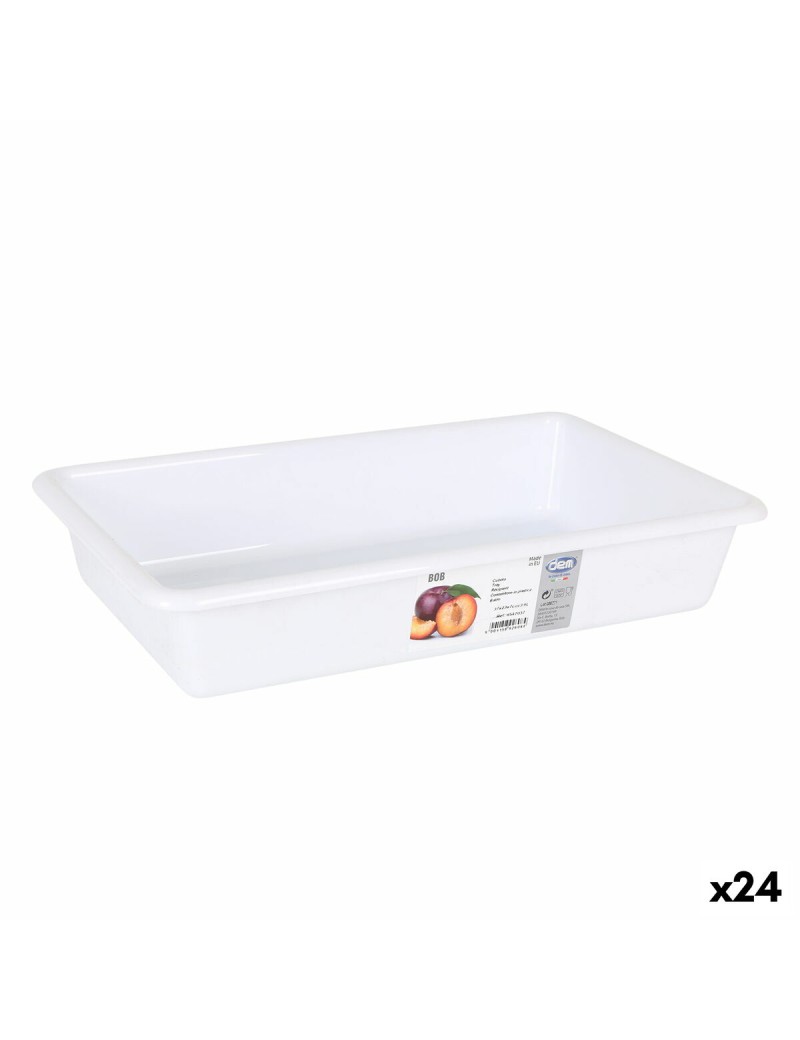 Cubeta Dem Bob Blanco 37 x 23 x 7 cm (24 Unidades)