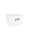 Scatola portaoggetti con coperchio Tontarelli Maya Bianco 6,4 L 28 x 18 x 17,7 cm (12 Unità)