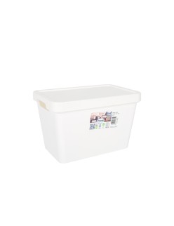 Scatola portaoggetti con coperchio Tontarelli Maya Bianco 6,4 L 28 x 18 x 17,7 cm (12 Unità)