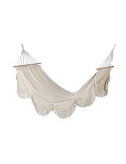 Hamaca Colgante Home ESPRIT Blanco Flecos 200 x 100 x 5 cm