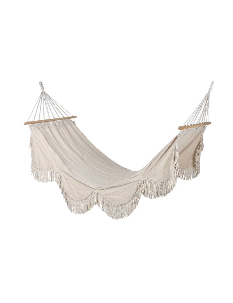 Hamaca Colgante Home ESPRIT Blanco Flecos 200 x 100 x 5 cm