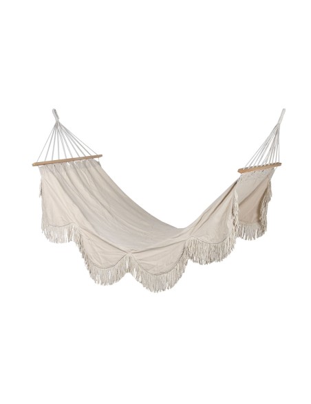 Hamaca Colgante Home ESPRIT Blanco Flecos 200 x 100 x 5 cm