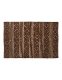 Alfombra Home ESPRIT Marrón Rombos 120 x 180 x 1 cm