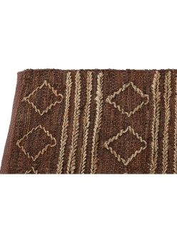 Alfombra Home ESPRIT Marrón Rombos 120 x 180 x 1 cm