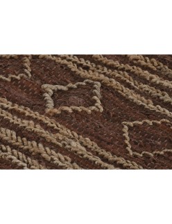 Alfombra Home ESPRIT Marrón Rombos 120 x 180 x 1 cm