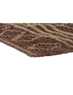 Alfombra Home ESPRIT Marrón Rombos 120 x 180 x 1 cm