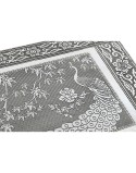 Caja-Joyero Home ESPRIT Verde Plateado Madera Aluminio 27,5 x 20 x 5,4 cm