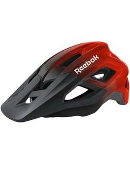 Fahrradhelm für Erwachsene Reebok Schwarz Rot Visier