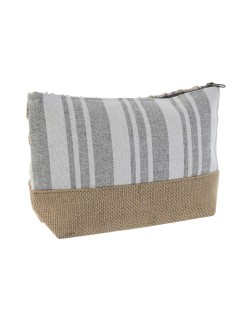 Necessaire da Viaggio Home ESPRIT Grigio Corallo 25 x 7 x 15 cm (2 Unità)