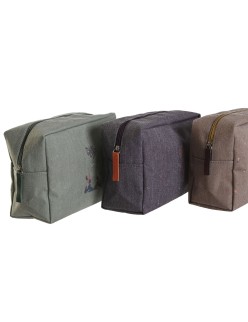 Necessaire da Viaggio DKD Home Decor Marrone Verde Bordeaux 20 x 8 x 14 cm