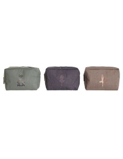 Nécessaire de Viagem DKD Home Decor Castanho Verde Castanho-avermelhado 20 x 8 x 14 cm