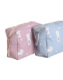 Reise-Toilettentasche DKD Home Decor Blau Weiß grün Rosa polialgodon osos 15 x 6 x 12 cm (2 Stück)